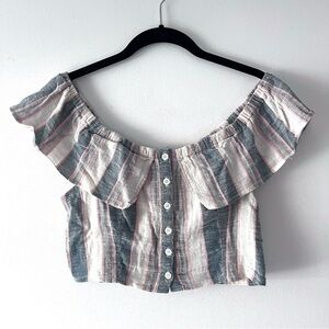 Altar'd State Multicolor Striped Top